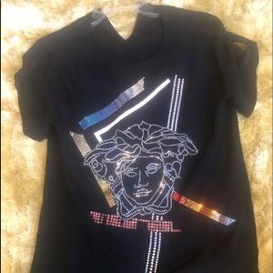 Versace crystal lights Medusa head top